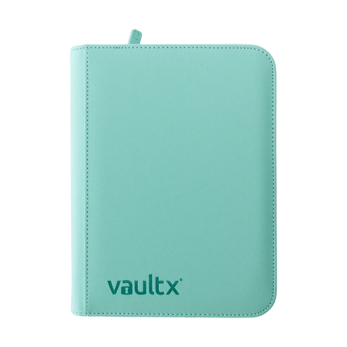 vault x 4 pocket trading card zip binder Mint Green 4-Pocket Exo-Tec Zip Binder