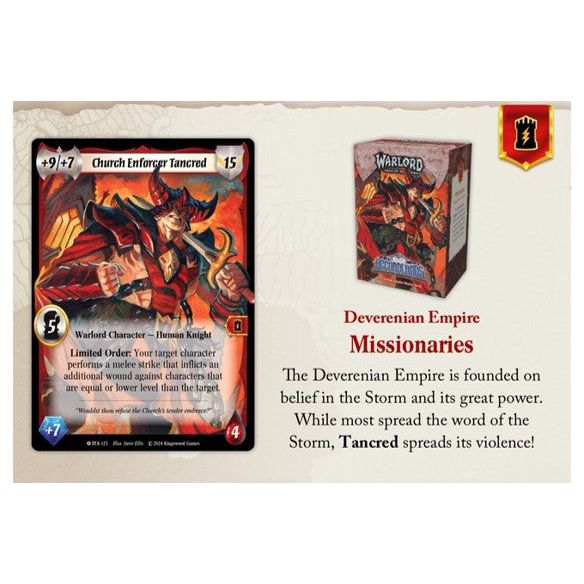 Warlord: Saga of the Storm TCG - Into the Accordlands: Deverenian Empire Starter Deck (Pre-Order Expected Release September 2025)