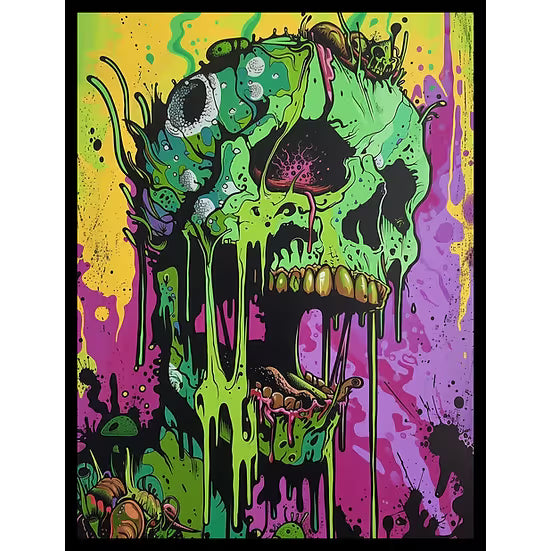 Realm Guard: Art Sleeves - Melting Skull V1