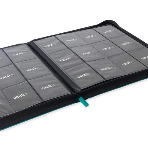 Vault X: Ocean Blue 12-Pocket Exo-Tec Zip Binder