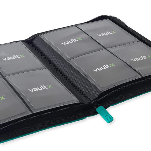 Vault X: Ocean Blue 4-Pocket Exo-Tec Zip Binder