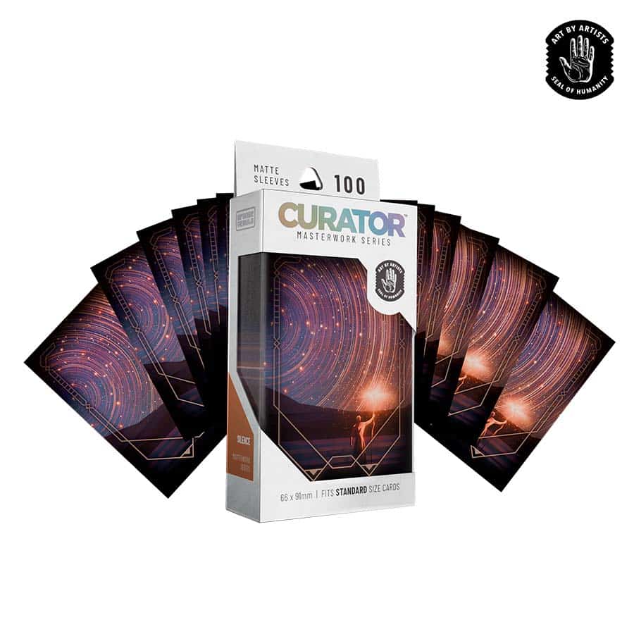 Orange Nebula: Curator Masterwork Sleeves 100ct