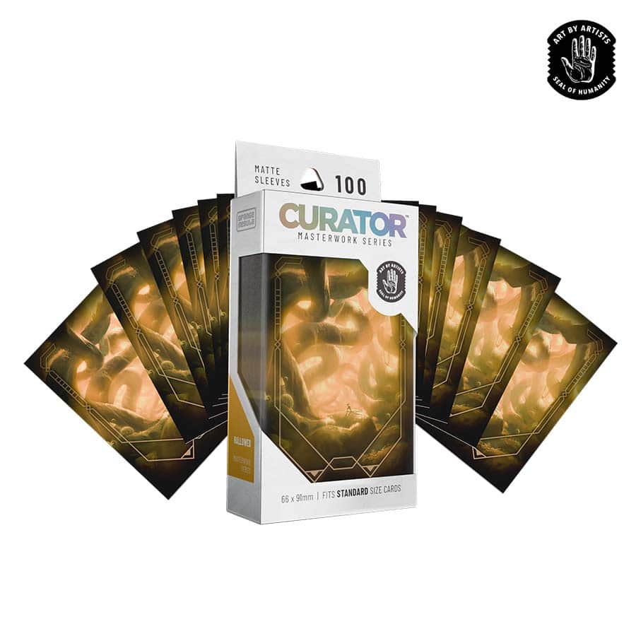 Orange Nebula: Curator Masterwork Sleeves 100ct