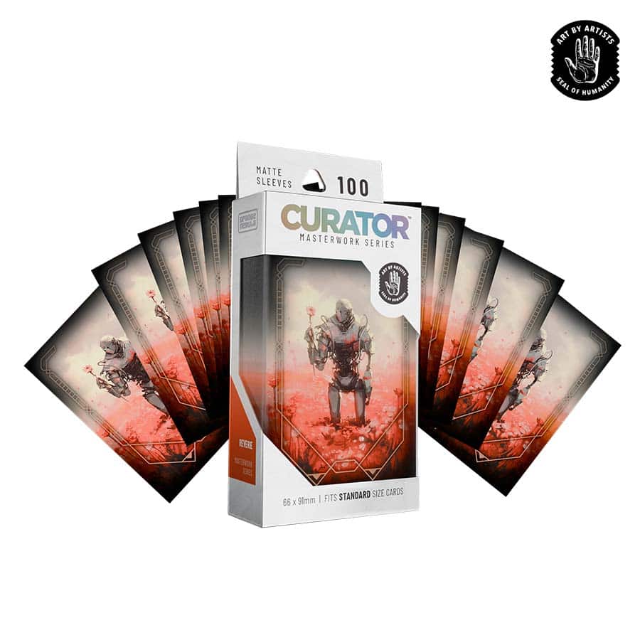 Orange Nebula: Curator Masterwork Sleeves 100ct
