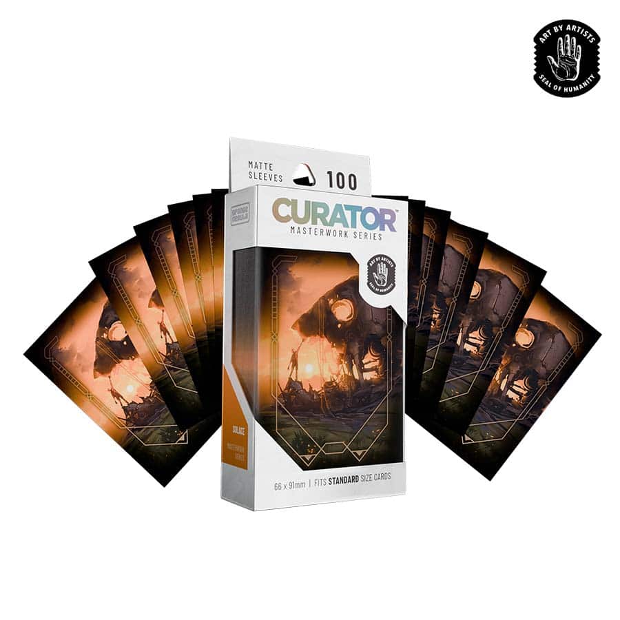 Orange Nebula: Curator Masterwork Sleeves 100ct