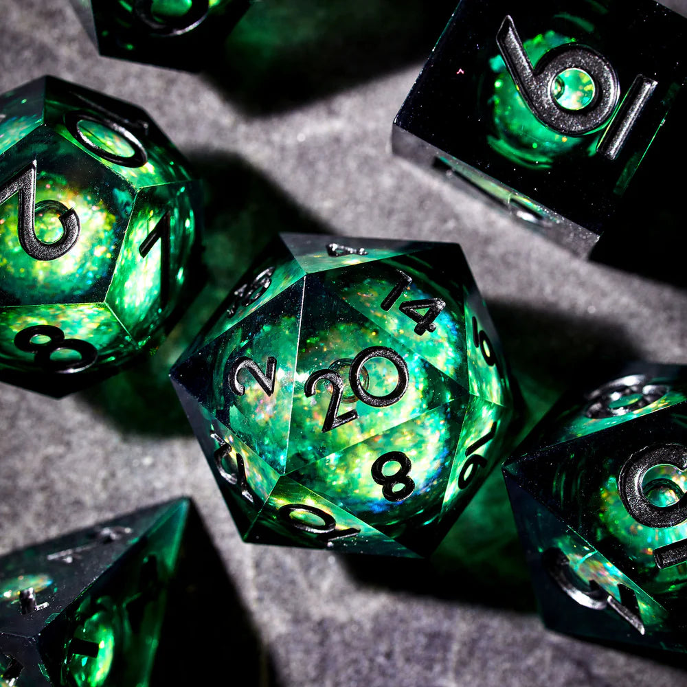 Pact Magic 7-Piece Liquid Core Dice Set