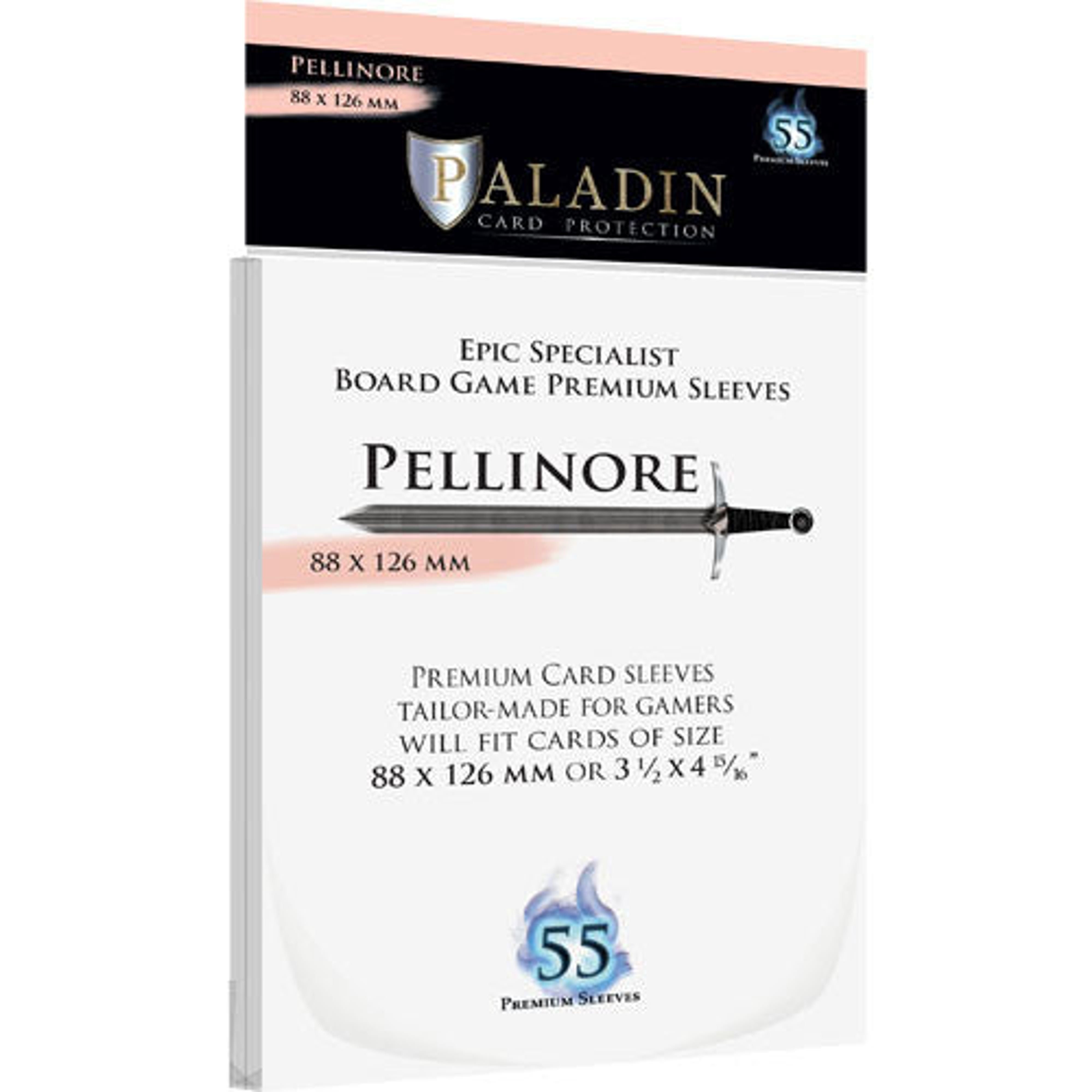 Paladin:  Pellinore 55ct Sleeves 88x126 mm
