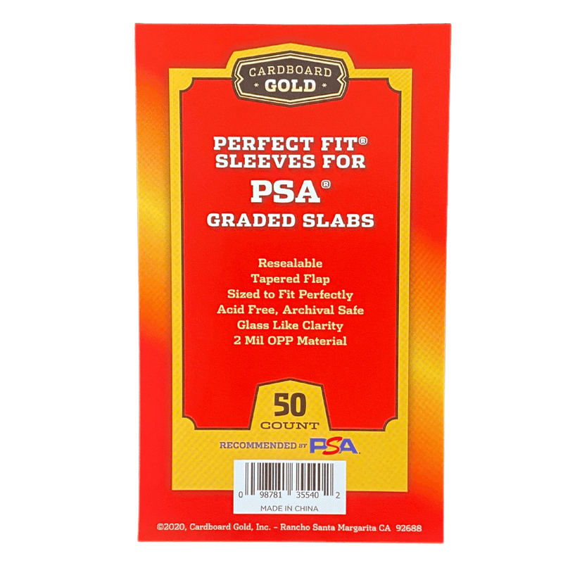 Cardboard Gold: Perfect Fit PSA Graded Slab Sleeves (50 ct)