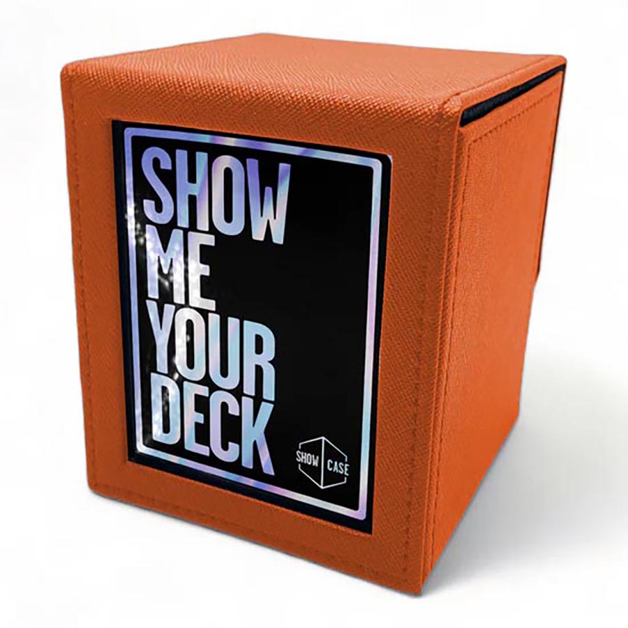 Orange Showcase 100+ Deck Box