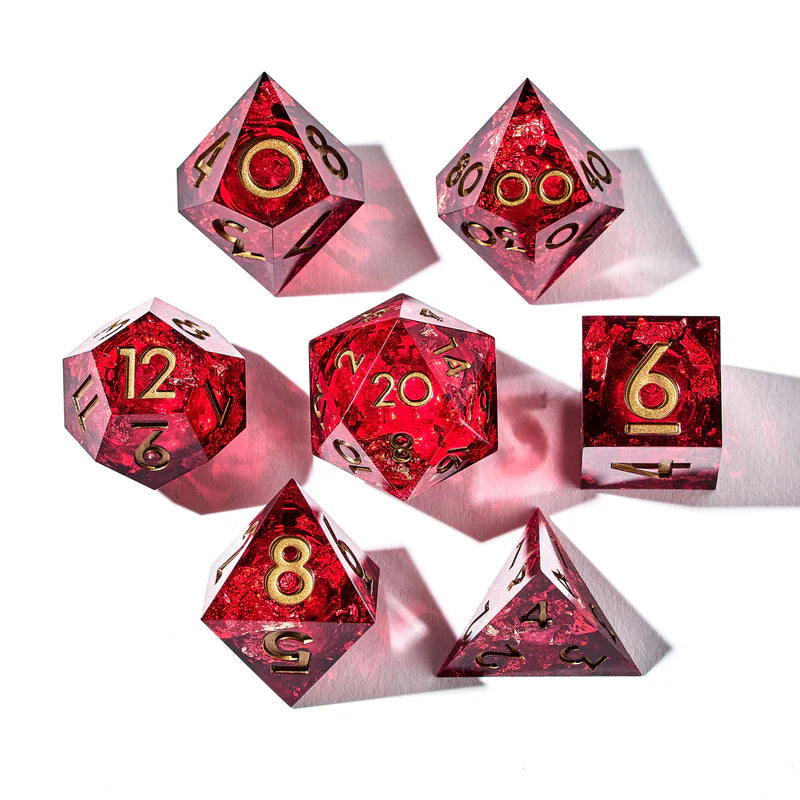 Red Envelope 7-Piece Iconic Dice Set