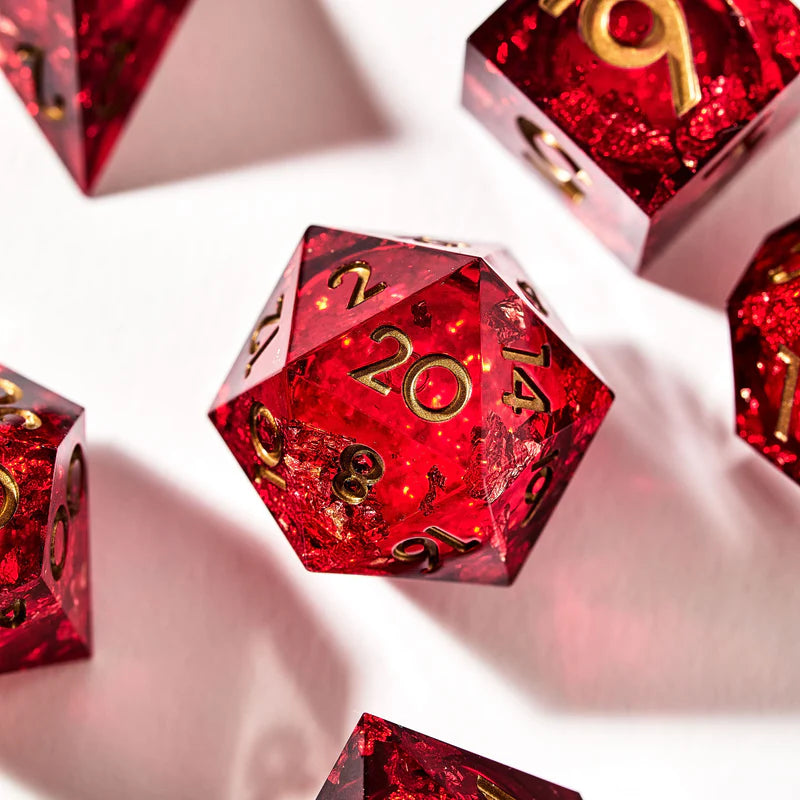Red Envelope 7-Piece Iconic Dice Set