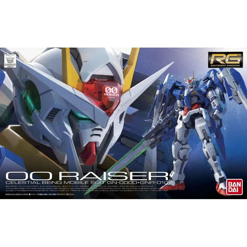 RG 00 Raiser GN-0000 + GNR-010 Gundam Model Kit