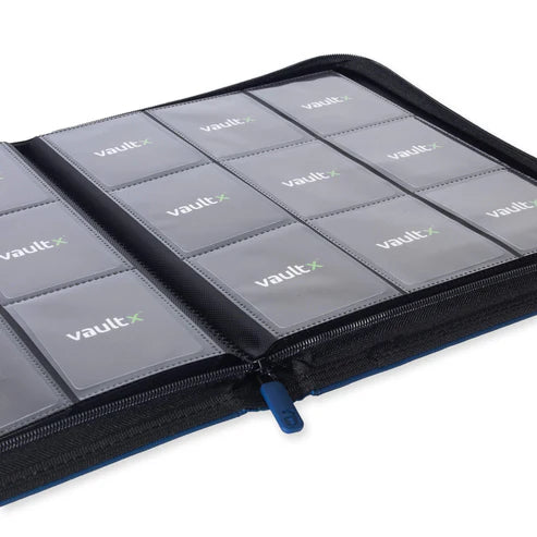 Vault X: Royal Blue 9-Pocket Exo-Tec Zip Binder
