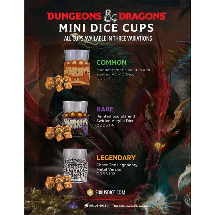 Dungeons & Dragons: Mystery Mini-Dice Cup