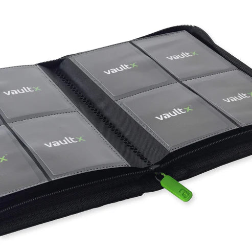 Vault X: Signature Black 4-Pocket Exo-Tec Zip Binder