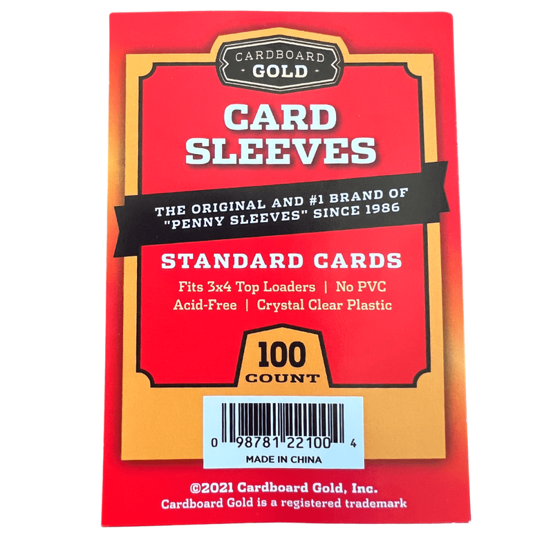 Cardboard Gold: Soft Standard Card Sleeves (100 ct)