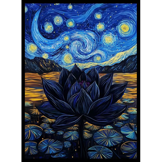 Realm Guard: Art Sleeves - Starry Starry Black Lotus