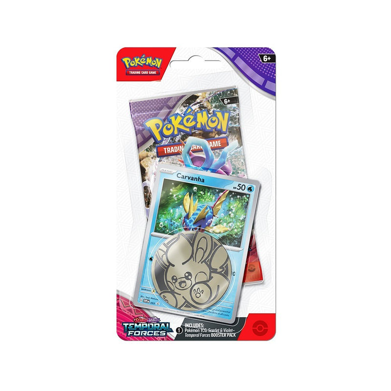 Pokemon: Scarlet and Violet - Temporal Forces Checklane Blister - Carvanha