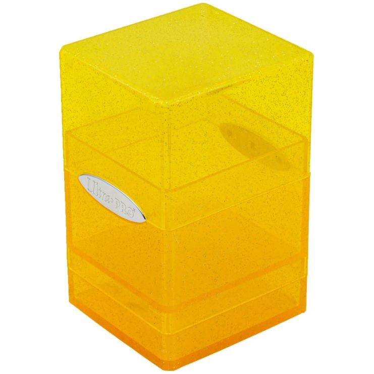 Satin Tower Deck Box: Glitter Yellow