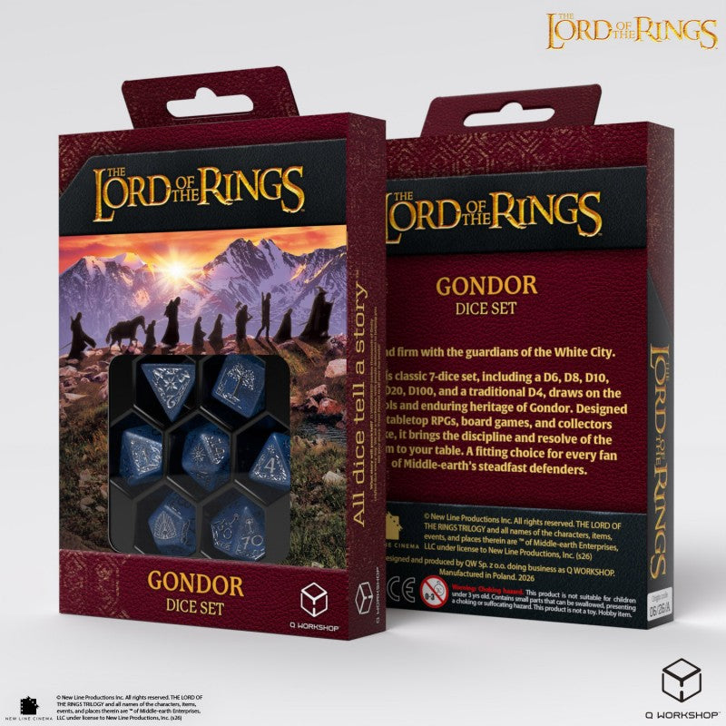 Lord of the Rings: Gondor Set of 7 Polyhedral Dice