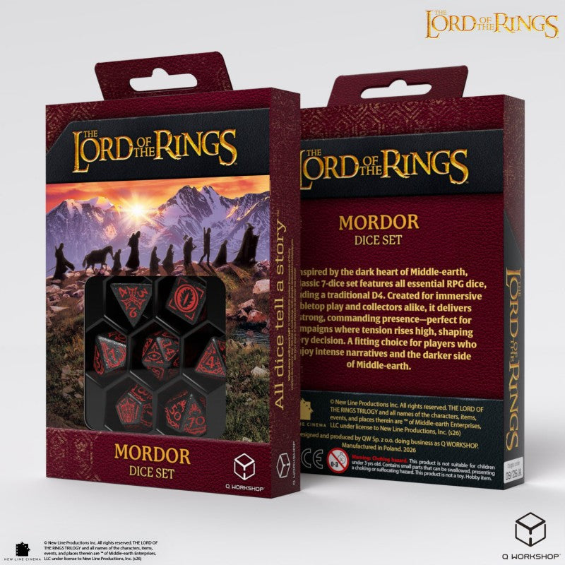 Lord of the Rings: Mordor Set of 7 Polyhedral Dice