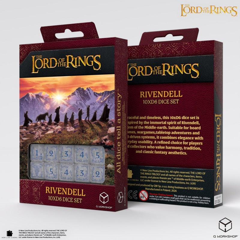 Lord of the Rings: Rivendell D6 Set 10ct