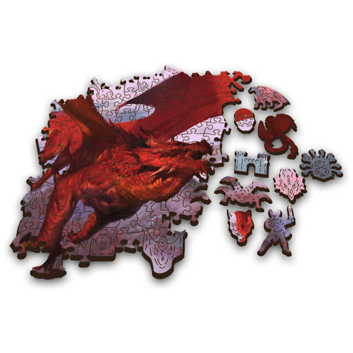 Dungeons & Dragons Ancient Red Dragon 501pc Woodcraft Puzzle