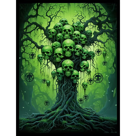 Realm Guard: Art Sleeves - Green/Black Tree Of The Dead