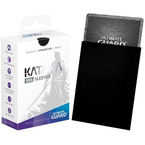 Katana: Black 100ct Standard Sleeves