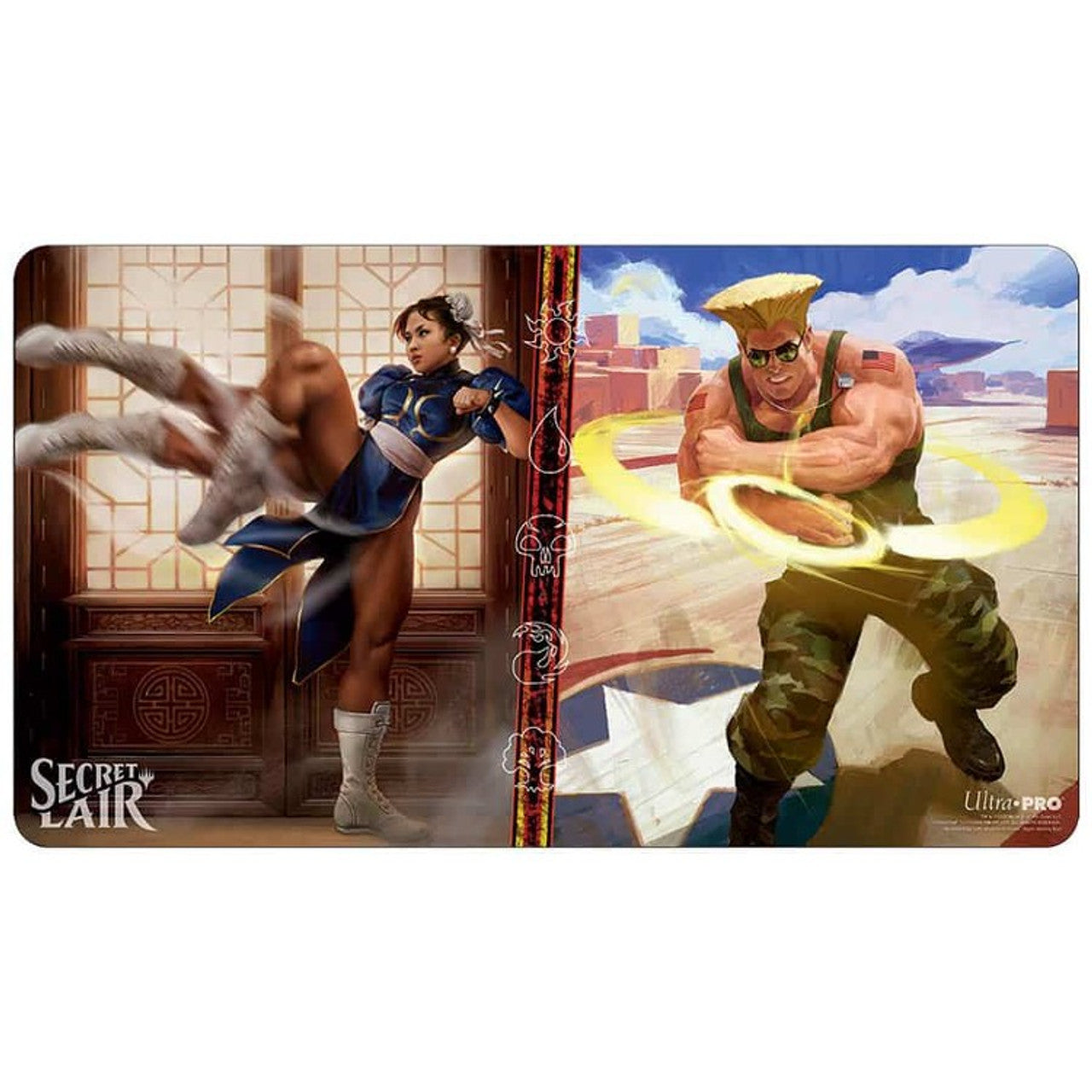 Magic the Gathering: Secret Lair x Street Fighter - Chun-Li & Guile Playmat