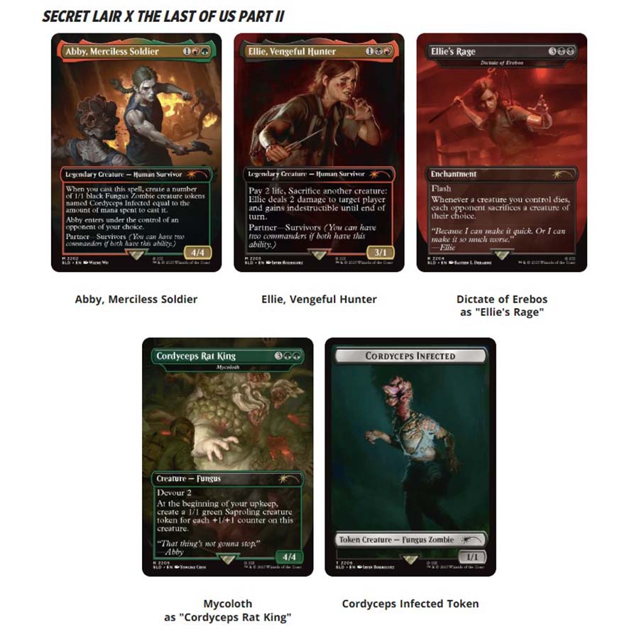 Magic the Gathering: Secret Lair X The Last of Us: Part 2: Path of Retribution: Non-Foil