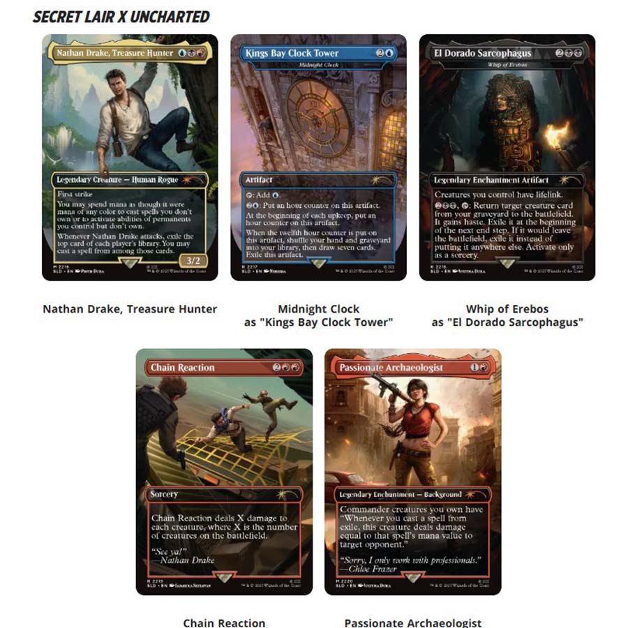 Magic the Gathering: Secret Lair X Uncharted: Non-Foil