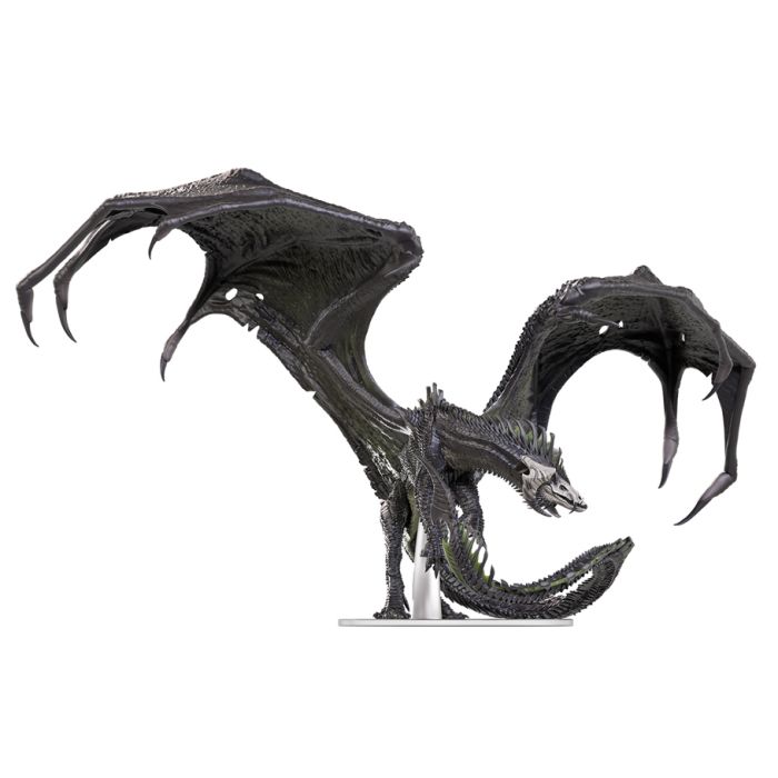Dungeons & Dragons: Icons of the Realms - Adult Black Dragon Corruptor Premium Miniature
