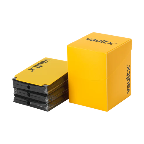 Large Yellow 100+ Deck Box with 150 sleeves