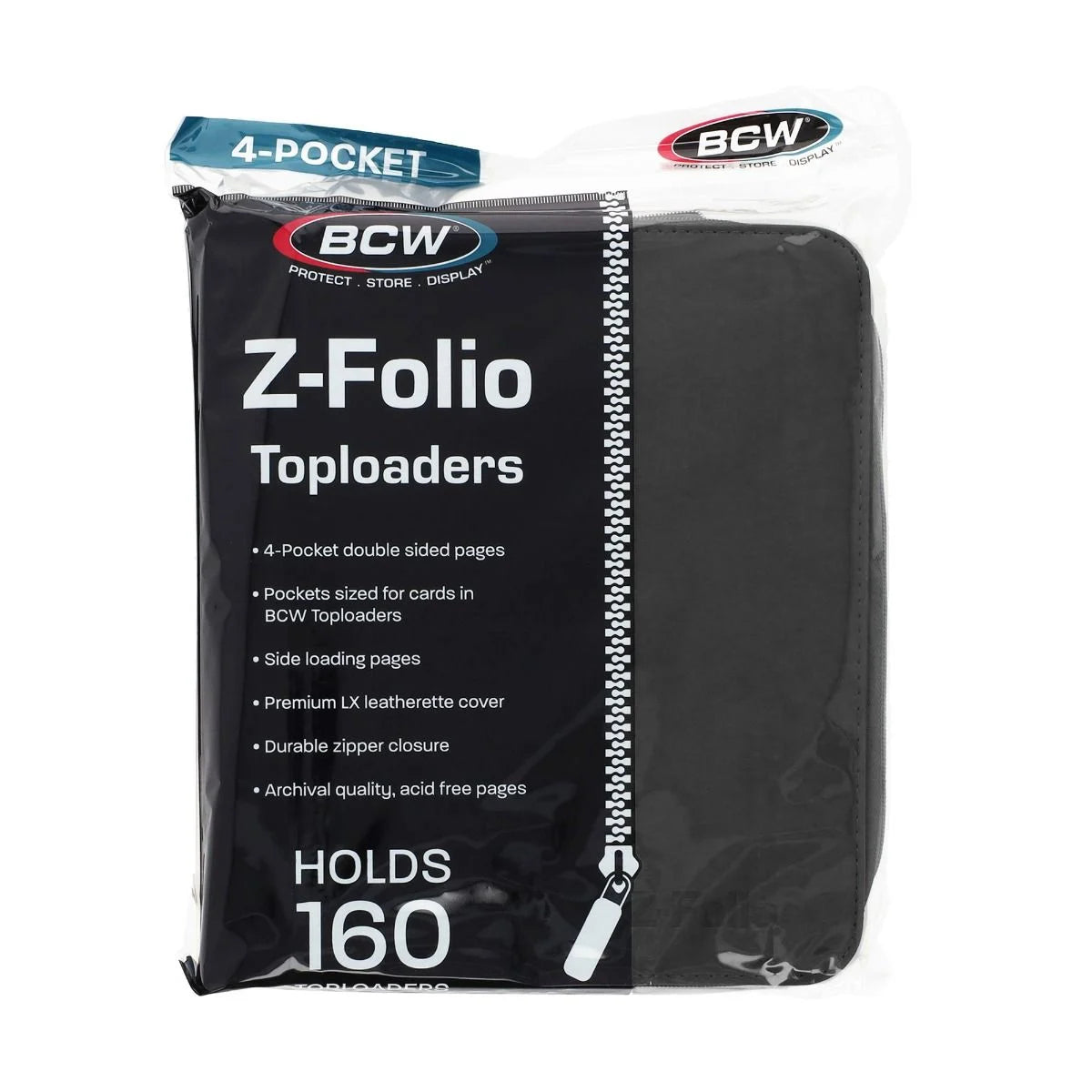 Z-Folio 4-Pocket LX Toploader Album - Black