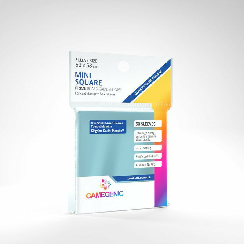 Gamegenic: Mini Square 50ct Prime Sleeves 53 X 53mm