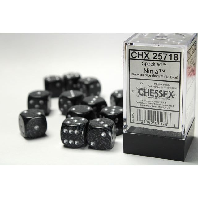 Chessex Speckled Ninja Six-Sided 16mm Dice