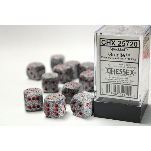 Chessex Speckled Granite Six-Sided 16mm Dice