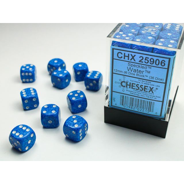 Chessex Speckled Small Water Six-Sided 12mm Dice