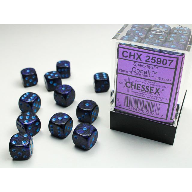 Chessex Speckled Small Cobalt Six-Sided 12mm Dice