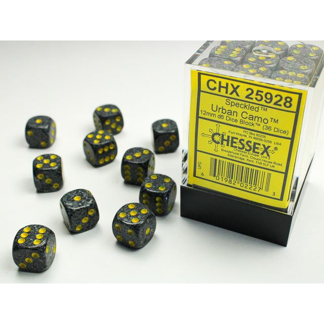 Chessex Speckled Small Urban Camo Six-Sided 12mm Dice