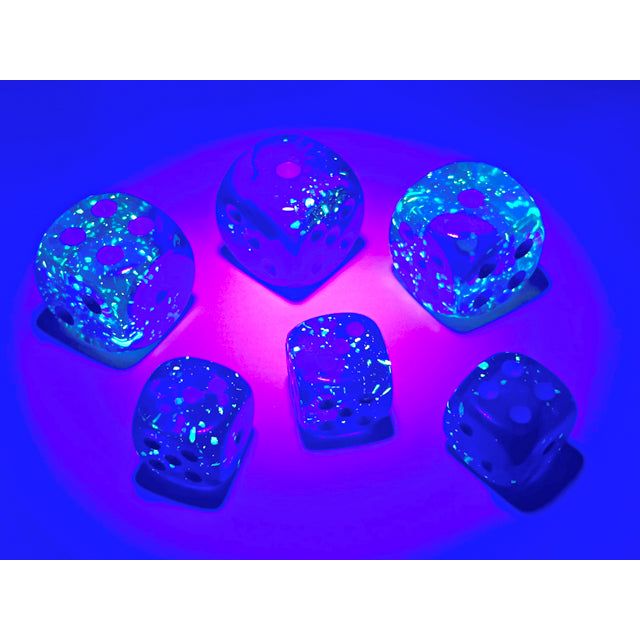 Chessex Gemini Luminary Blue-Blue/Light Blue Six-Sided 12mm Dice