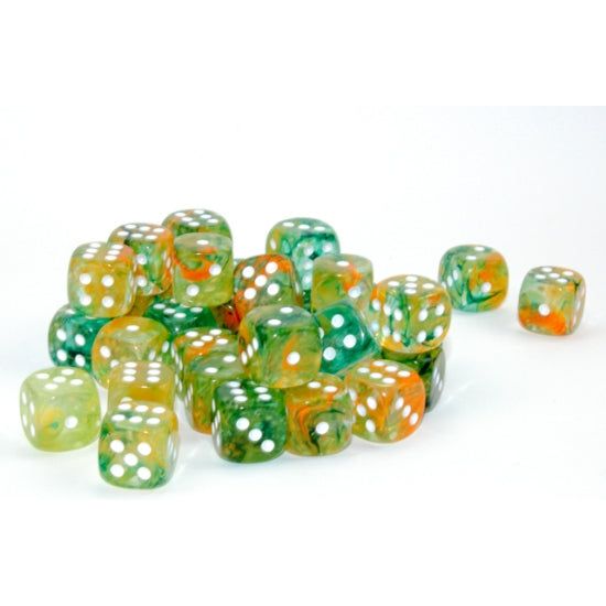 Chessex Nebula Luminary Spring/White Six-Sided 12mm Dice