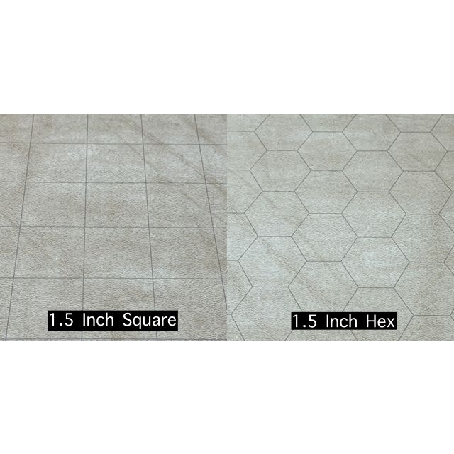Battlemat: 1 1/2" Reversible Squares & Hexes
