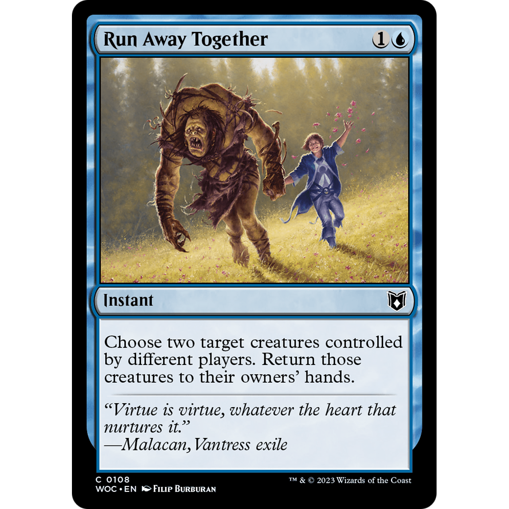 Run Away Together (WOC-108) - Wilds of Eldraine Commander