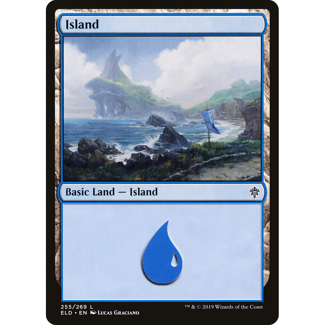 Island (255) (ELD-255) - Throne of Eldraine Foil