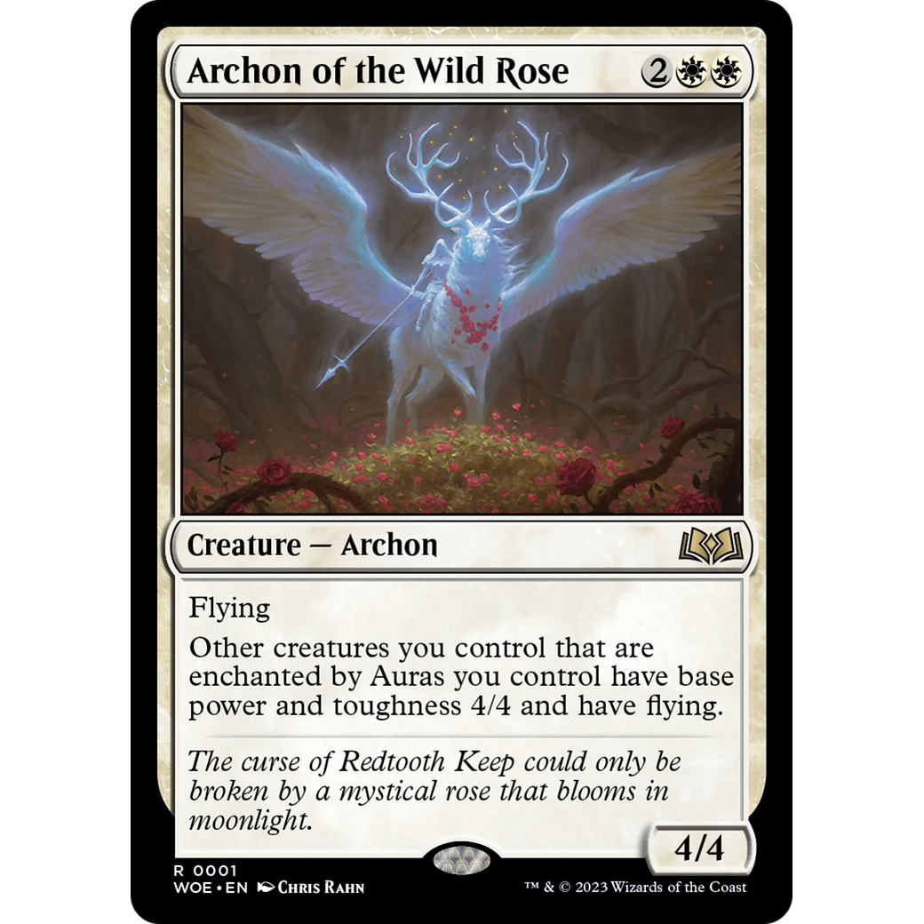 Archon of the Wild Rose (WOE-001) - Wilds of Eldraine Foil