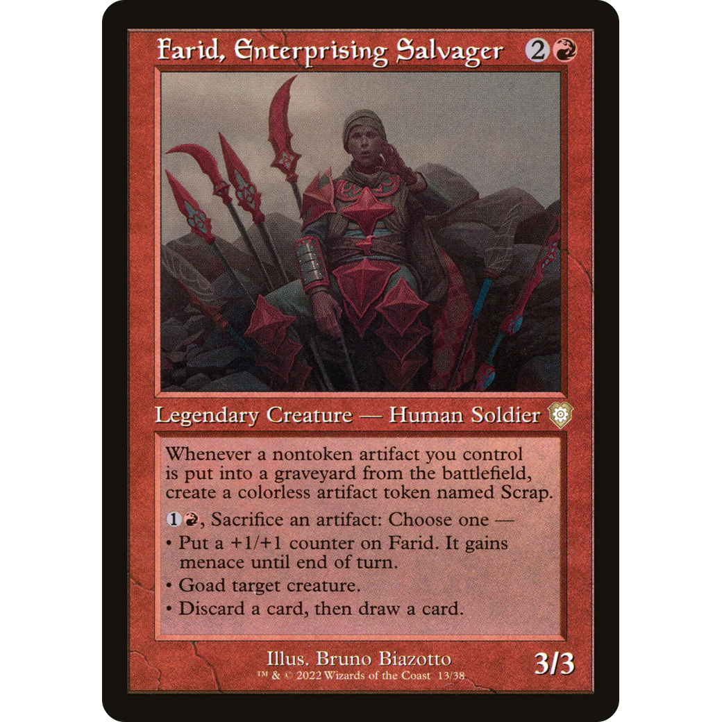 Farid, Enterprising Salvager (Retro Frame) (BRC-013) - The Brothers' War Commander