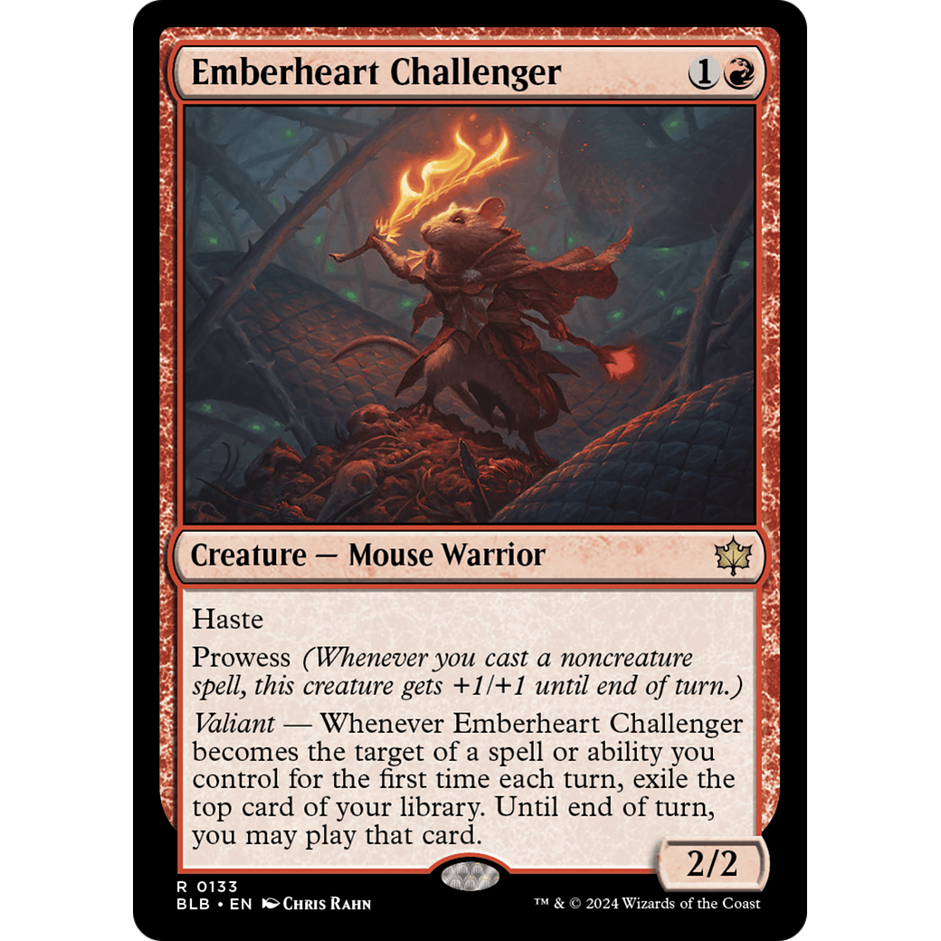 Emberheart Challenger (BLB-133) - Bloomburrow Foil