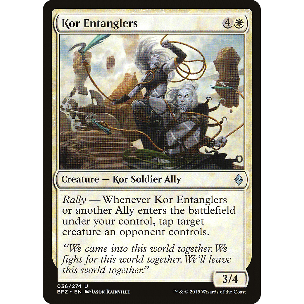 Kor Entanglers (BFZ-036) - Battle for Zendikar Foil